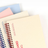 Colorful grid - Wanna This Standard Writing A5 Wire Bound Grid Notebook