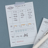 Usage example - Dash And Dot About Time Plan Checklist Memo Sticky Notepad