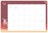 Monthly plan - PLEPLE 2022 Chou Chou Dated Weekly Planner Scheduler