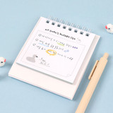 Bucket list - Wanna This 2022 To My Swan Mini Monthly Desk Calendar