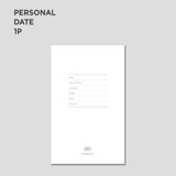 Personal data - GMZ 2022 Daily Log Button Dated Weekly Diary Planner