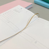 Ribbon bookmark - GMZ 2022 Daily Log Button Dated Weekly Diary Planner