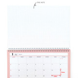 Grid note - Design Comma-B 2022 Large A4 Wirebound Dated Monthly Planner