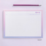 Heart - ICONIC Merry B5 Writing Grid Notepad