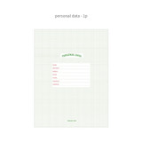 Personal data - ROMANE 2022 365 6-Ring Dated Weekly Planner Paper Refills
