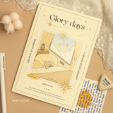 Ivory Cotton - Dash And Dot Glory Days 1 Month Undated Daily Study Planner