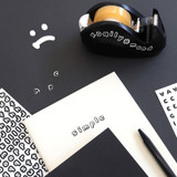 Usage example - Indigo Basic Calli Alphabet Removable Sticker Pack