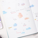 Usage example - Appree Cloud Nature Clear Sticker