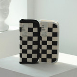After The Rain On The Table Checkerboard Zipper Pencil Case