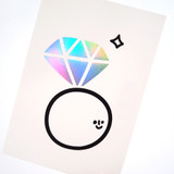 When You Smile Hologram ring message card