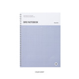Calm gray - Fulfill Yourself B5 Twin Wire Grid Notebook