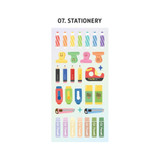 Stationery - My Stuff removable sticker pack of 8 sheets