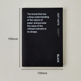 Size - Ardium B+W Medium PVC Cover Lined Notebook