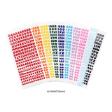 Alphabet - Alphabet Number PVC Sticker Pack of 10 sheets