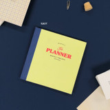 Navy - O-CHECK Square Dateless Monthly Planner Notebook