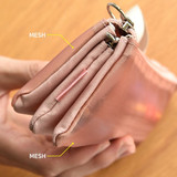Mesh pencil case - Play Obje Triple Pockets Mesh fabric Zipper Pencil Case