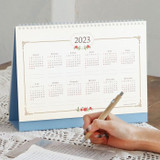 2023 yearly calendar - Indigo 2023 Prince Story A4 Monthly Desk Calendar Scheduler