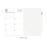 Weekly plan - Ardium 2023 Simple Medium Dated Weekly Diary Planner