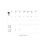 Monthly plan - 2023 Simple Large Dated Monthly Planner Diary