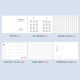 Contents - 2023 Simple A5 Large Dated Monthly Planner
