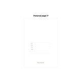 Personal page - 2023 Keep The Memory Hardcover Dated Weekly Diary