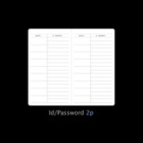 ID / Password - 2023 Simple Long Hardcover Dated Weekly Planner