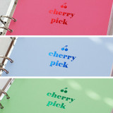 Intro - 2NUL Cherry Pick Wide A6 Zipper 6-ring Dateless Weekly Diary Ver4