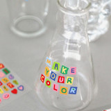 Example of use - Paperian Color Recipe Upper Case Alphabet Removable Sticker