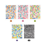 Option - Paperian Color Recipe Upper Case Alphabet Removable Sticker