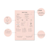 Daily plan - Pastel Color A5 Planning Notepad 60 Sheets