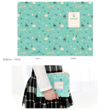 Willow mint - Cute illustration school lined notebook