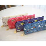 Indigo Willow pattern classic slim pencil case