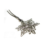 Snowflake silver plated bookmark