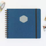 Sapphire - Les naturals wirebound scrap notebook