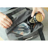 Gray - Insulated lunch cooler bag