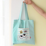 Mint - Afternoon Hello cotton shoulder tote bag