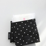 Black dot - Pattern secret daily cotton pouch