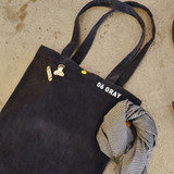 Gray - Jam studio Cozy corduroy shoulder tote bag 