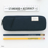 Navy - A low hill basic standard pocket pencil case ver.3