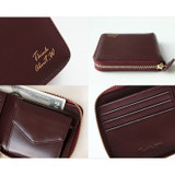 With Alice Think about w Genuine Leather zip around wallet