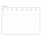 Monthly plan - Valerie studio ordinary A5 monthly undated planner