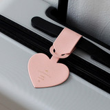Indi pink - Aire delce heart luggage name tag