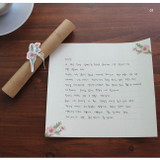 01 - Nature rolled up letter with label and string