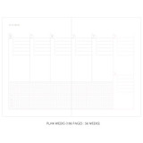 Plan weeks - Gradation undated weekly planner scheduler
