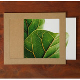 Square 8X10 Kraft paper photo frame with envelope