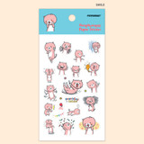 Smile - PONYBROWN Hongnyangssi cute illustration paper sticker