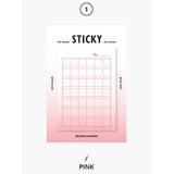Pink - Second Mansion Gradation squared manuscript sticky it memo note