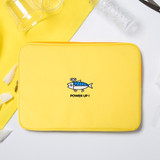 Yellow - DESIGN IVY Ggo deung o eco friendly 13 inches laptop pouch case