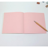 Pink gradation medium plain notebook