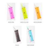 Color - Wanna This Clear pocket folding pencil case pouch